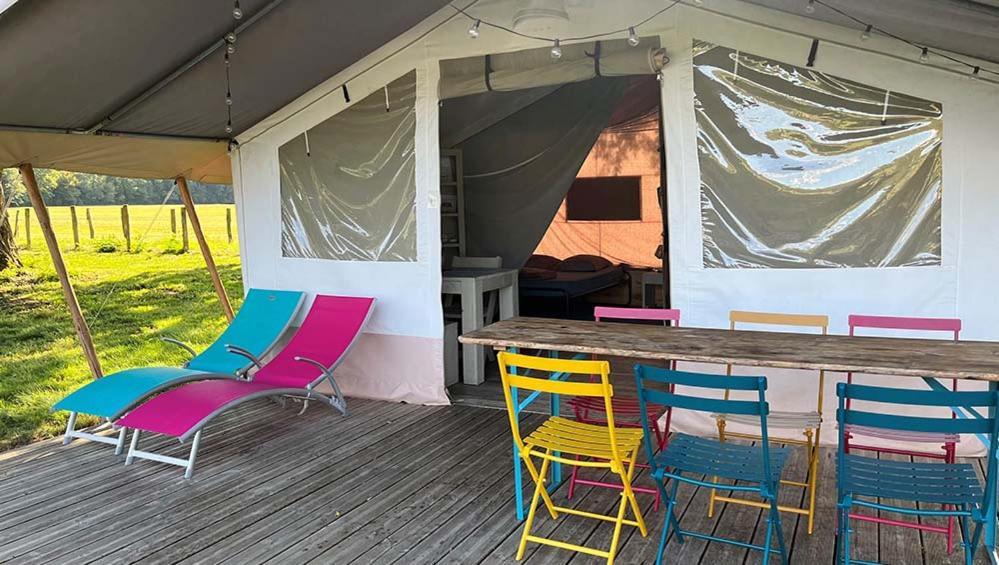 Tente Lodge La Plage Autet Exteriér fotografie