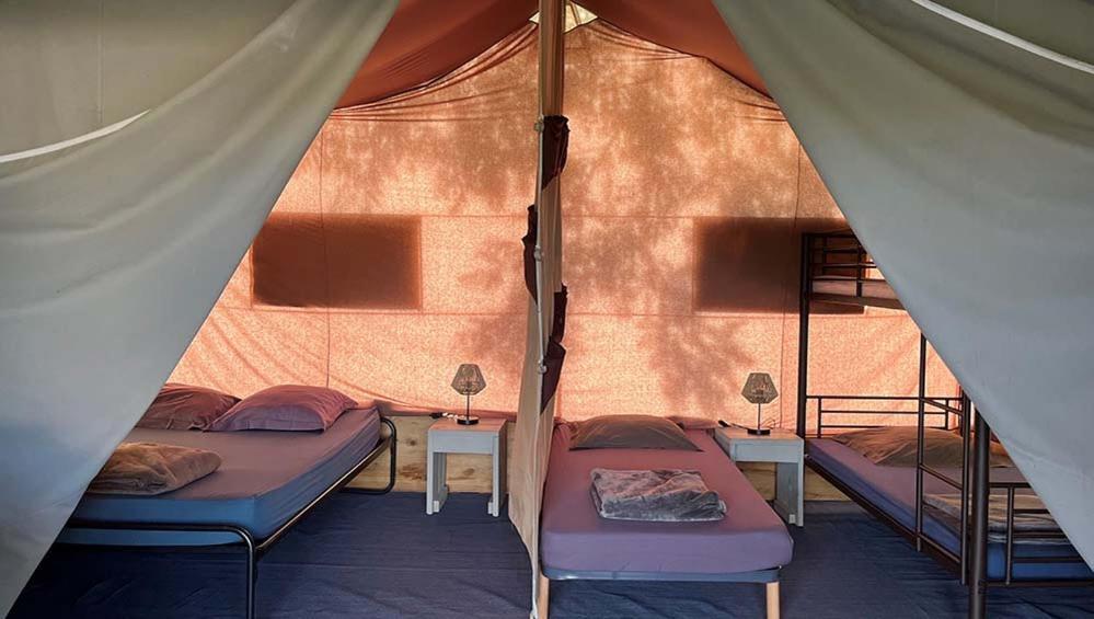 Tente Lodge La Plage Autet Exteriér fotografie